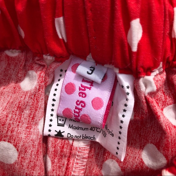 The Smocked Shop Red and White Polka Dot Shorts - Picture 3 of 3